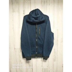 Mack Russo Mens  Size 2XL Full Zip Hooded Jacket Dark Blue NWT